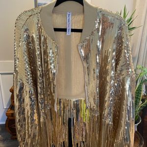 Gold sequin jacket